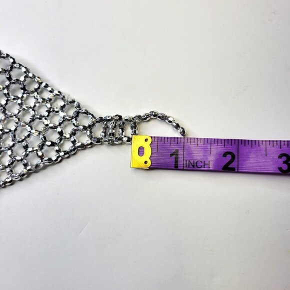 STRETCHY Silver Wrist Bracelet Sparkly Stretch Bracelet Belly Dance NEW - Picture 6 of 6